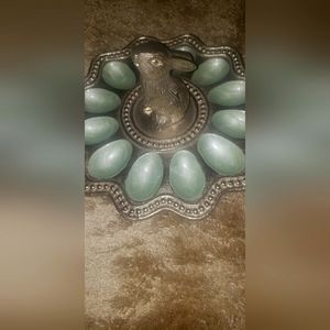 New Metal Egg tray dish